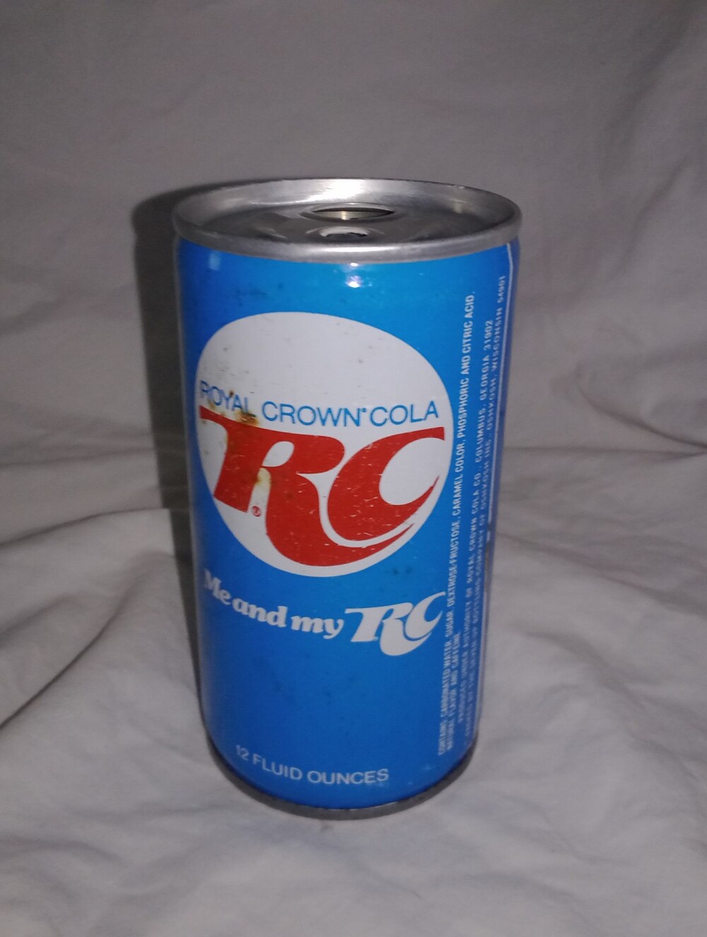 Vintage RC Royal Crown Cola 12 Oz Can J.R. Richard Houston Astros Pitcher 70s